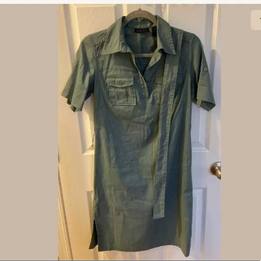 APOSTROPHE Ladies Green Short Sleeve Dress